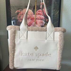 kate spade New York Jett Faux Shearling Tote‎ - NWT